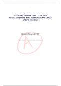 ATI NUTRITION PROCTORED EXAM 2019  RETAKE&period;QUESTIONS WITH VERIFIED ANSWER LATEST  UPDATE 2023 MAY