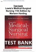 Test bank  Lewis's Medical-Surgical  Nursing 11th Edition by  Mariann Harding 