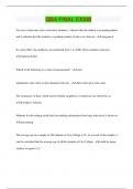 QBA FINAL EXAM Questions with 100&percnt; Correct Answers &vert; Latest Update 2024 &vert; Verified