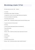 Microbiology chapter 19 Test 