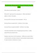 Pesticide Regulation Exam Study Guide &lpar;CA&rpar; Questions with 100&percnt; Correct Answers &vert; Latest Update 2024 &vert; Verified