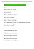 QAC Exam Laws and Regulations Questions with 100&percnt; Correct Answers &vert; Latest Update 2024 &vert; Verified