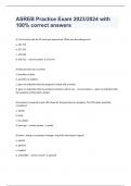 ASREB Practice Exam 2023&sol;2024 with 100&percnt; correct answers