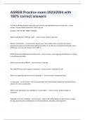 ASREB Practice exam 2023&sol;2024 with 100&percnt; correct answers