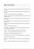 ASL 101 Unit 5&period;4 Exam Questions And Answers 
