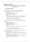 Chapter 15&colon; Eyes Physical Examination and Health Assessment&comma; 8th Edition by Carolyn Jarvis