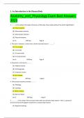 Anatomy_and_Physiology Exam Best Answers 2023