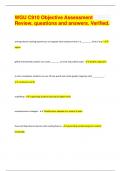 WGU C910 Objective Assessment Review&comma; questions and answers&period; Verified