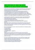 HESI REVIEW &num;1 BSN 266 WITH COMPLETE SOLUTIONS 2023&sol;2024