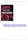Microbiology&colon; An Introduction Plus Mastering Microbiology 13th Edition Test Bank By Tortora