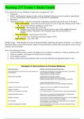 Nursing 257 Exam 1 Study Guide