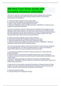 266 Hesi Final Study Guide with Complete Solutions 2023&sol;2024