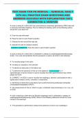 TEST BANK FOR PN MEDICAL &ndash; SURGICAL ADULT 1470 ALL PRACTICE EXAM QUESTIONS AND ANSWERS 2023&sol;2024 WITH EXPLANATION 100&percnt; CORRECTED & VERIFIED