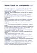 Human Growth and Development CPCE