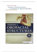      TEST BANK FOR  Anatomy of Orofacial Structures&colon; A Comprehensive Approach 8th Edition by Richard W Brand&comma;  Donald E Isselhard A&plus;  complete guide