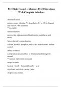 PreClinic Exam 2 - Modules 15-22 Questions With Complete Solutions