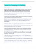 Nursing 118 - Pharmacology 2 &lpar;100&percnt; Solved&rpar;