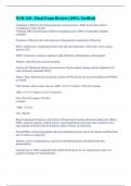 NUR 118 - Final Exam Review &lpar;100&percnt; Verified&rpar;