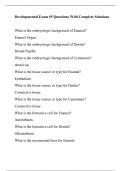 Developmental Exam &num;5 Questions With Complete Solutions