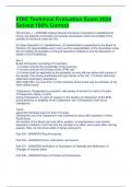 FDIC Technical Evaluation Exam 2024 Solved 100&percnt; Correct