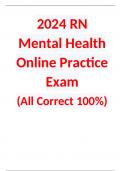 2024 ATI RN Mental Health Online Practice Exam  (All Correct 100%)