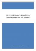 NURS 6401 Midterm & Final Exam Compiled Questions and Answers