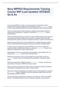Navy MPPEH Requirements Training Course WIP &lpar;Last Updated 16FEB20&rpar; Qs & As