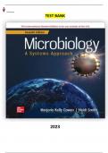 Microbiology: A Systems Approach 7th Edition by Marjorie Kelly Cowan, Heidi Smith - Complete, Elaborated and Latest Test Bank. All Chapters (1-25) Included and updated for 2023