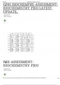 C785 BIOCHEMPRE-ASSESSMENT: BIOCHEMISTRY PJEO LATEST UPDATE…