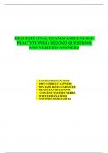 HESI EXIT FINAL EXAM &lpar;FAMILY NURSE  PRACTITIONER&rpar; 2022&sol;2023 QUESTIONS  AND VERIFIED ANSWERS