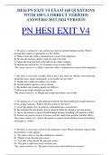 bundle for HESI RN EXIT EXAM V1-V7 (LATEST 2023-2024) / RN EXIT HESI EXAM V1,V2,V3,V4,V5,V6,V7|A GRADED