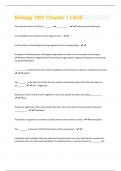 Biology 1001 Chapter 1 LSUE Questions &plus; Answers Rated 100&percnt; Correct&excl;&excl;