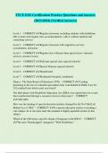 FTCE ESE Certification Practice Questions and Answers &lpar;2023&sol;2024&rpar; &lpar;Verified Answers&rpar;