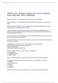 Latest updated Adjuster Pro - Insurance adjuster test&period; Correct Answers Latest 2023&sol;2024 100&percnt; VERIFIED