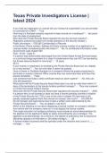 Texas Private Investigators License &vert; latest 2024