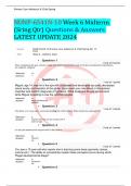 NUNP-6541N-10 Week 6 Midterm &lpar;Sring Qtr&rpar; Questions & Answers LATEST UPDATE 2024