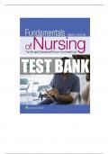 TEST BANK FOR FUNDAMENTALS OF NURSING 9TH EDITION :THE ART AND SCIENCE OF PERSON CENTERED CARE BY CAROL TAYLOR , JENNIFER BARLETT AND PAMELA LYNN.