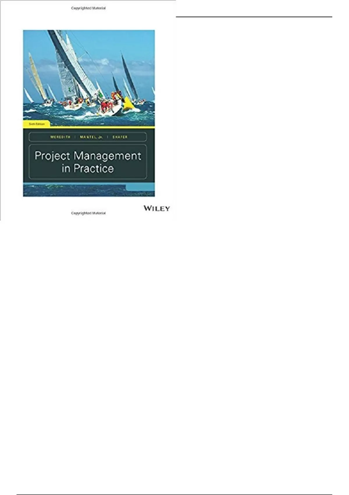 Project Management In Practice 6th Edition by Jack R. Meredith -Test ...