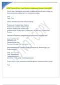 NCINO Training Written Exam Questions and Answers Complete Update 2023&period;
