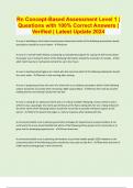 Rn Concept-Based Assessment Level 1 &vert; Questions with 100&percnt; Correct Answers &vert; Verified &vert; Latest Update 2024