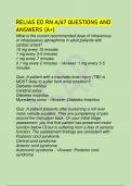 RELIAS ED RN A&sol;67 QUESTIONS AND ANSWERS &lpar;A&plus;&rpar; 