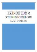 INET HESI RN V6 ACTUAL TEST - QUESTION AND ANSWER &lpar; GRADED A&plus;&rpar; 2023 LATEST UPDATE