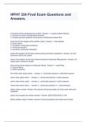  HPHY 324 Final Exam Questions and Answers&period;