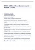  HPHY 325 Final Exam Questions and Correct Answers&period;