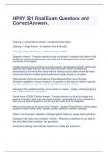  HPHY 321 Final Exam Questions and Correct Answers&period;