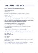 SSAT UPPER LEVEL MATH&period; Pretest questions and answers 2023