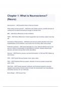 What is Neuroscience?: Chapter 1 by Purves Complete Guide (A+ GRADED)
