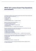 HPHY 321 Lecture Exam Prep Questions and Answers&period;