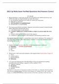 2023 3p Nisha Exam Verified Questions And Answers Correct 3P’s EXAM