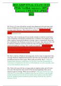 2023 AHIP FINAL EXAM TEST &lpar;With Verified Answers 100&percnt; Correct&rpar; UPDATED APRIL  2023